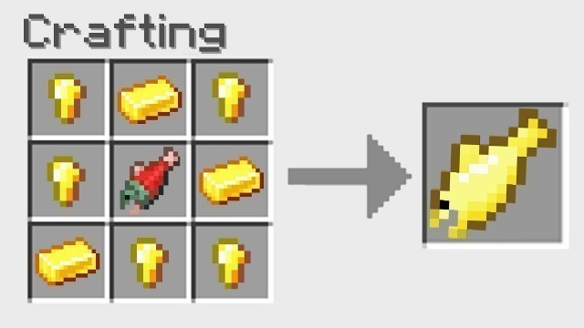 '7 New GOLD FOOD Recipes In Minecraft! *OVERPOWERED*'