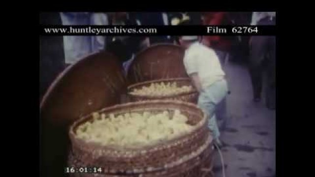 'Street Market in Wuhan in China in the 1980\'s.  Archive film 62764'