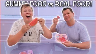 'GUMMY FOOD vs REGULAR FOOD!'