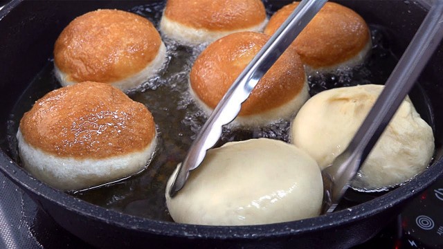 '우유크림도넛 Cream Bomb! Homemade Milk Cream Donuts - Korean Street Food'