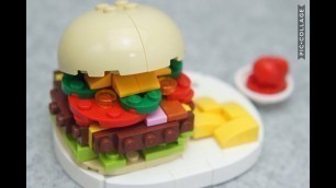 'Lego Life Size Food Part 2! Burgers, Cake, And More!'