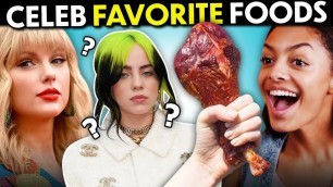 'Trying Celebrity\'s Favorite Holiday Food (Taylor Swift, Mr Beast, Lil Nas X)'