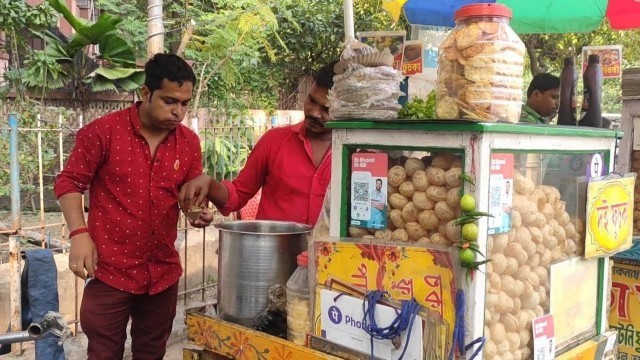 'puchka pani puri golgappa recipe / Churmur - Bengali Street Food India - Indian Street Food Kolkata'