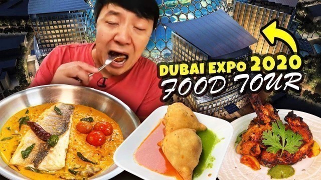 'Dubai Expo 2020 FOOD TOUR! Indian FEAST & FLYING Korean Dessert'