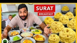 'Breakfast in Surat | Indian Street Food | Veggie Paaji'