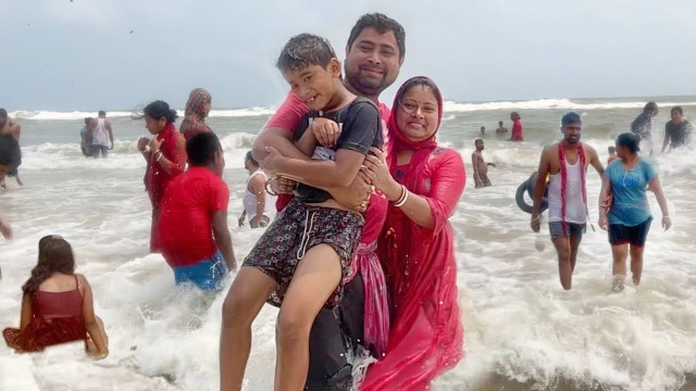 'ফ্যামিলি নিয়ে দিঘার থেকে পুরীতে স্নান করে বেশি মজা || Puri tour||Bengali vlog'