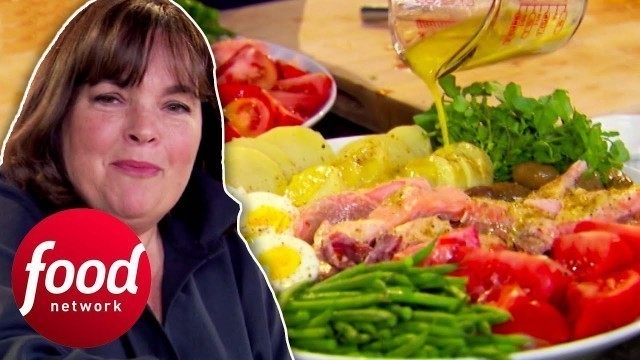 'Ina Makes Baked Salmon Niçoise For A Baby Shower | Barefoot Contessa'