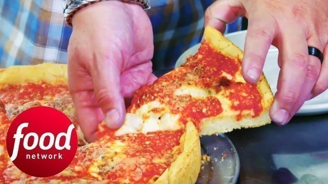 'How To Make The Perfect Chicago Deep Dish Pizza | Diners, Drive-Ins & Dives'