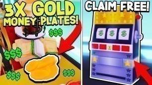 'FREE New Slot Machine + 3X Money GOLD Food In My Restaurant Update! Roblox'