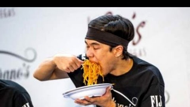 'World Pasta Eating Championship (World Record Broken)'