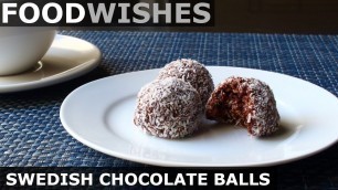 'Swedish Chocolate Balls (Chokladbollar) - Food Wishes'