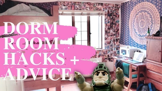 'HOW TO SURVIVE DORM ROOM LIFE: hacks + tips'