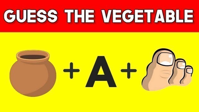 'Can You Guess The Vegetable By Emoji? | Emoji Puzzles'