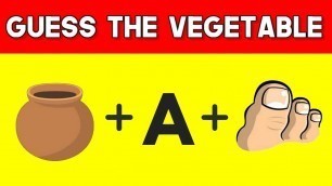 'Can You Guess The Vegetable By Emoji? | Emoji Puzzles'