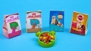 'How to make Miniature Dry Dog Food | MINIATURE IDEAS FOR DOLLHOUSE | #Shorts'