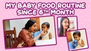 'My Baby Food Routine Since 6th Month | Weight Gain Porridge Recipe | Mom With A Camera'