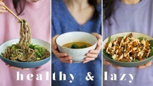 'HEALTHY & LAZY MEALS | 3 Easy & Healthy Recipes That Taste AMAZING! (Ad)'