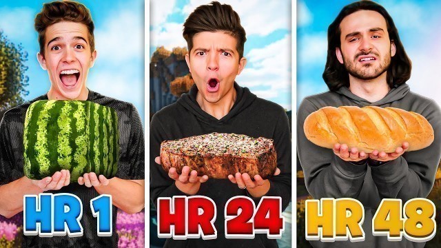 'Eating Only Minecraft Food for 50 Hours'