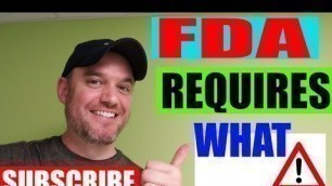 'Food Labeling Requirements from the FDA [ What goes on your Food product Label ]'