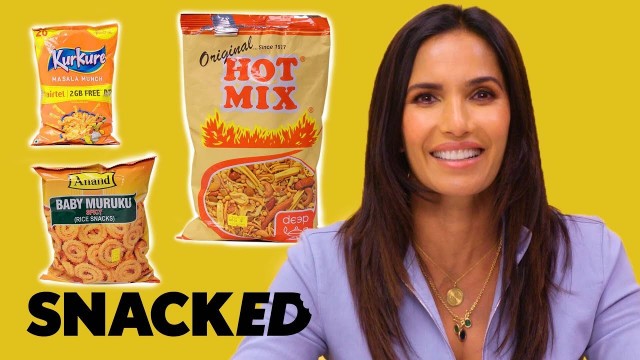 'Padma Lakshmi Breaks Down Her Favorite Indian Snacks | Snacked'