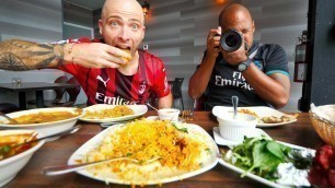 'My Photographer Tries INDIAN FOOD for the FIRST TIME!!'