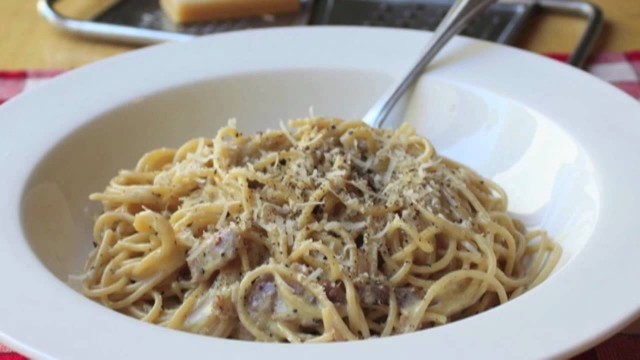 'Food Wishes Recipes - Spaghetti alla Carbonara Recipe - Pasta Carbonara'