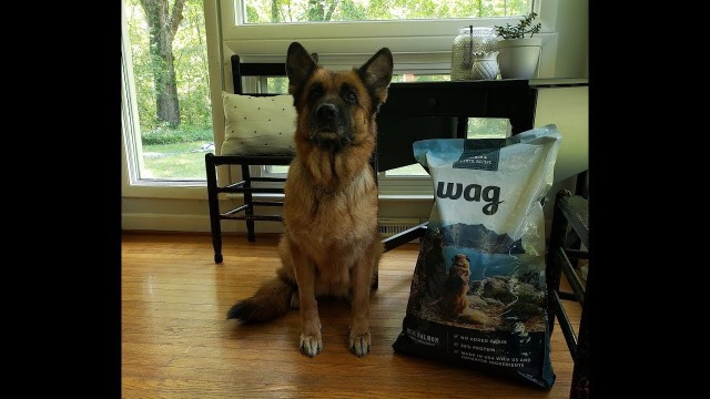 'First Looks at Wag Dry Dog Food for our German Shepherd'