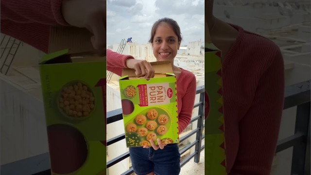 'Haldiram Pani Puri Review | Instant Pani Puri Recipe #shorts'