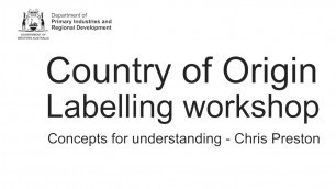 'Country of Origin food labelling | Department of Primary Industries and Regional Development'