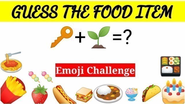 'Emoji Challenge|Guess the Food Items|Timepass Fun|Kerala Food (Indian Food) |Emoji Puzzles'