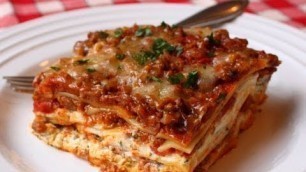 'Lasagna Recipe - Beef & Cheese Lasagna - Christmas Lasagna Recipe'