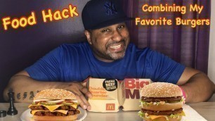 'I Try McDonald’s Big Mac with The Quarter Pounder Patties| Food Hack| Burger Remix'