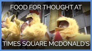 'Dancing Dwarves Give Lunch Crowd Food for Thought at Times Square McDonald\'s'