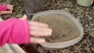 'Dry kibble made into wet kibble'