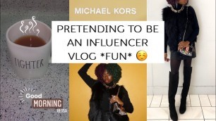 'PRETENDING TO BE AN INFLUENCER VLOG! INSTAGRAM STORIES, BREAKFAST, TAKING PICTURES, LUX STORES + FUN'