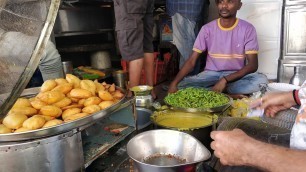 'ALOO PURI WITH BESAN CHUTNEY | SURAT MORNING BREAKFAST | INDIAN STREET FOOD'