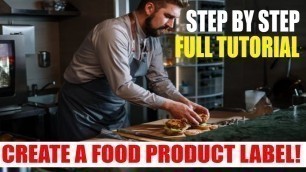 'Selling Food Online How to Start a Food Business [ Tutorial How to Make a Food Label ]'