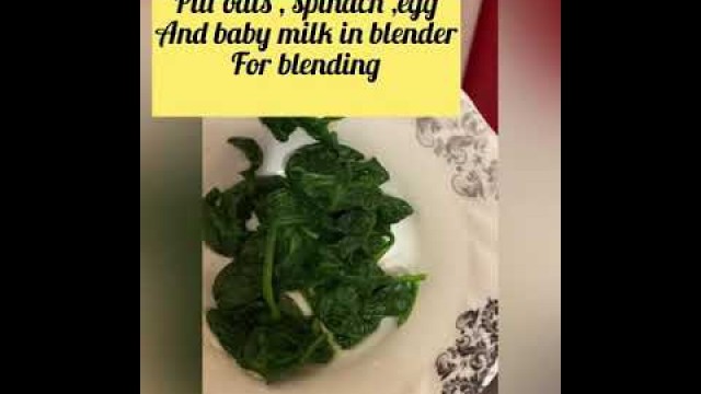 'Spinach pancake recipe baby food for 8 to 12 months babies Weight gain healthy recipe for babies'