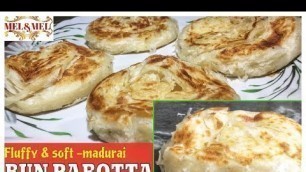 'Bun Parotta Recipe | Madurai Bun Parotta | Most Famous Street Food | Parotta Recipe MEL&MEL KITCHEN'