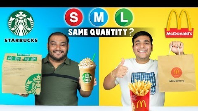 'McDonald\'s And Starbucks Food Quantity Check Challenge | Food Challenge | Viwa Food World'