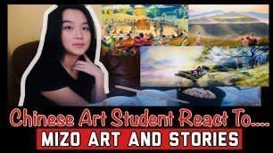 'Chinese girl React to Mizo Art and Stories | #Mukbang Chinese food'