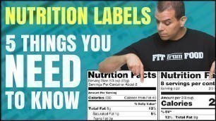 'The Truth About Nutrition Labels / 5 Things You Need to Know / Healthy Hacks'