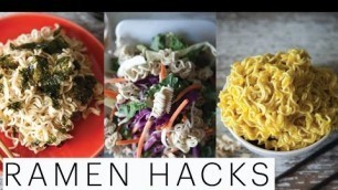 '3 BACK-TO-SCHOOL DORM ROOM HACKS FOR RAMEN | Kylie Jenner | Asian Salad | Mac n Cheese | Edgy Veg'