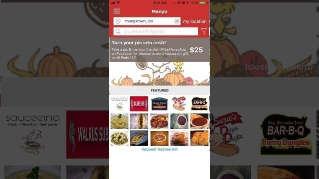 'Mobile app for Restaurants, Pictures of your food by real people, New update just released'