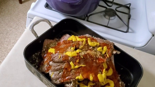 'Smothered Mustard Ribs Gravy with Rice | Sunday Soul Food Dinner'