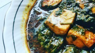 'Palak paneer recipe || by kashmiri food channel'