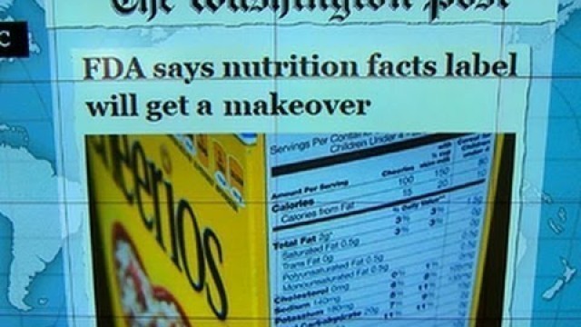 'Headlines at 8:30: FDA to update nutrition food labels'