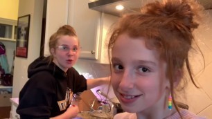 'Sloane and Izzy’s Greek food channel (making chocolate greek mousse)'