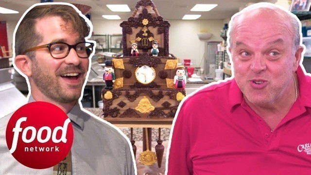 'Mauro Bakes A Cuckoo Clock Themed Cake That Actually Works | Cake Boss'