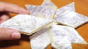 'Kaju Katli Recipe In Hindi | Homemade Kaju Barfi | Diwali Special Sweets | Indian Sweet Recipe'